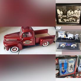 MaxSold Auction: This online auction features vinyl records, pocket watches, antique cigar boxes, costume jewelry, antique paperweights, action figures, vintage books, vintage tins, cookie jars, new diecast toys, art glass, model kits, sports collectibles and much more!